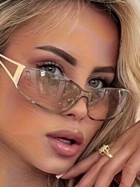 Silvery Photochromic (Color Changing) Women's Glasses.